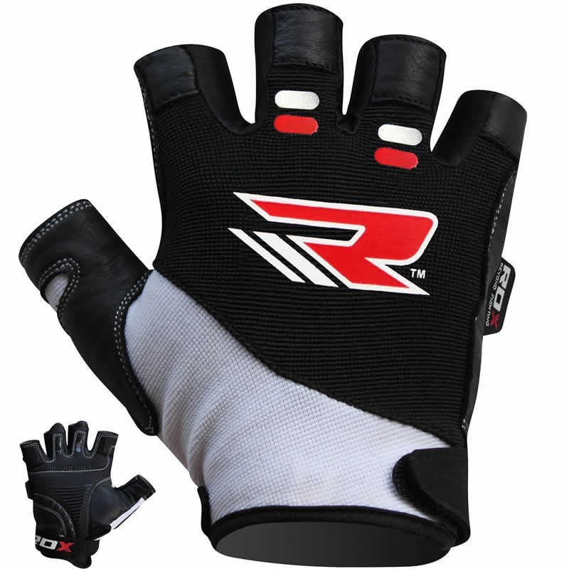 RDX Gym Fitness Gloves Amara white/black S-XL
